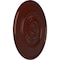 Ekena Millwork Wigan Ceiling Medallion, Hand-Painted Brushed Mahogany, 29 3/4"OD x 1 1/2"P CM29WGBMF - alternate 4